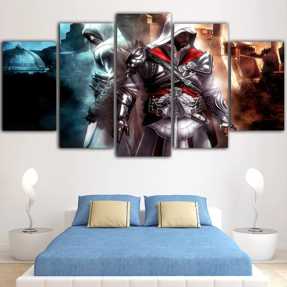 5 шт. игры плакаты и принты гостиная плакаты Assassins Creed живопись Tableau фотографии Quadros Decoracao Северный плакат