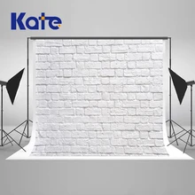 Kate 8x8ft белый кирпичная стена фотографии фоны Портрет фон для детских праздников Принцесса фото фон стены