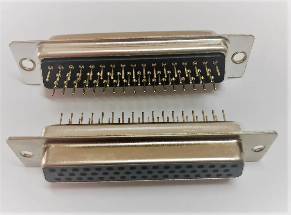 

10pcs DB50 50 Pin Female 3 Rows F Type Hole Welding Adapter Connector DIY