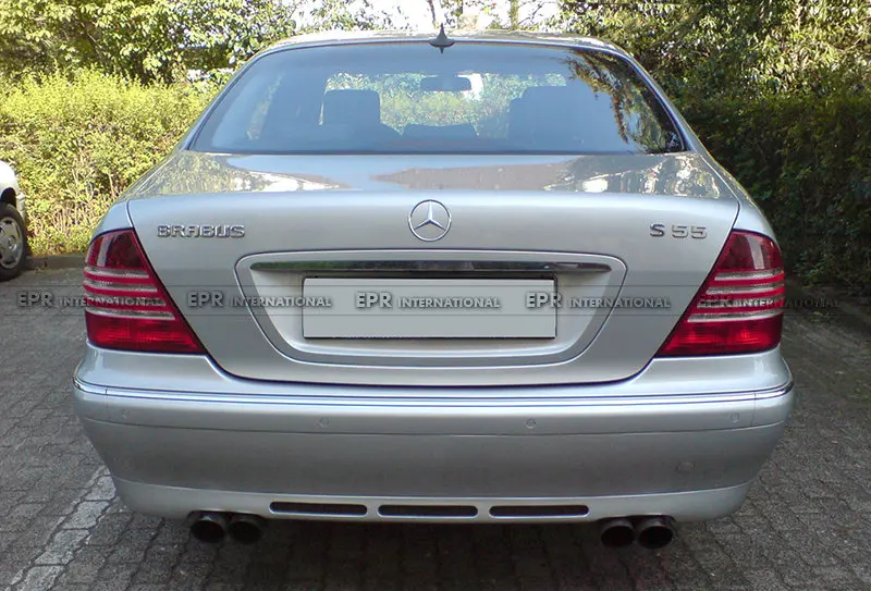 

For Benz W220 99-05 S280 S280L S320 S320L S350 4MATIC S430 S500 Bar Style FRP Fiber Glass Rear Lip