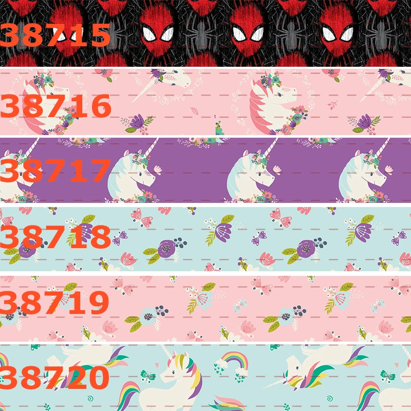 

10yards - different sizes - Cartoon patter Grosgrain ribbon -cute pattern printed ribbon