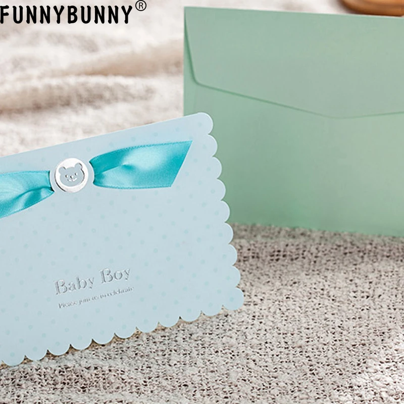  FUNNYBUNNY Personalised Baby Wedding Invitation Day Evening Invite Card Envelope - 33053904530