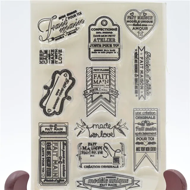 trademarks transparent clear silicone stamp seal for diy stamp sheets