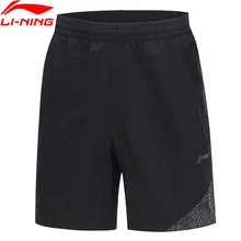 Li-Ning мужские спортивные шорты для бега 92% полиэстер 8% спандекс Обычная посадка подкладка спортивные шорты брюки AKSP029 CJFM19
