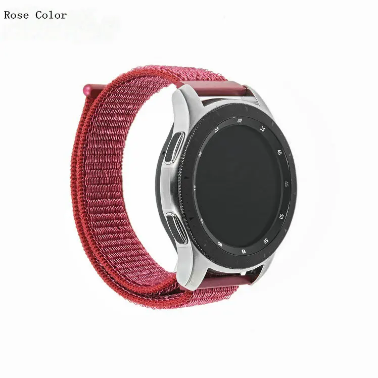 Bemorcabo 22 мм 20 мм нейлоновый ремешок для samsung Шестерни S3 S2 Спорт Frontier классический ремешок для наручных часов Amazfit Bip Galaxy Watch 42 мм 46 мм