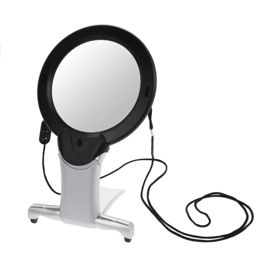 High Quality Magnifier 2.5X100mm Neck Hung Hard Resin Lens LED Light