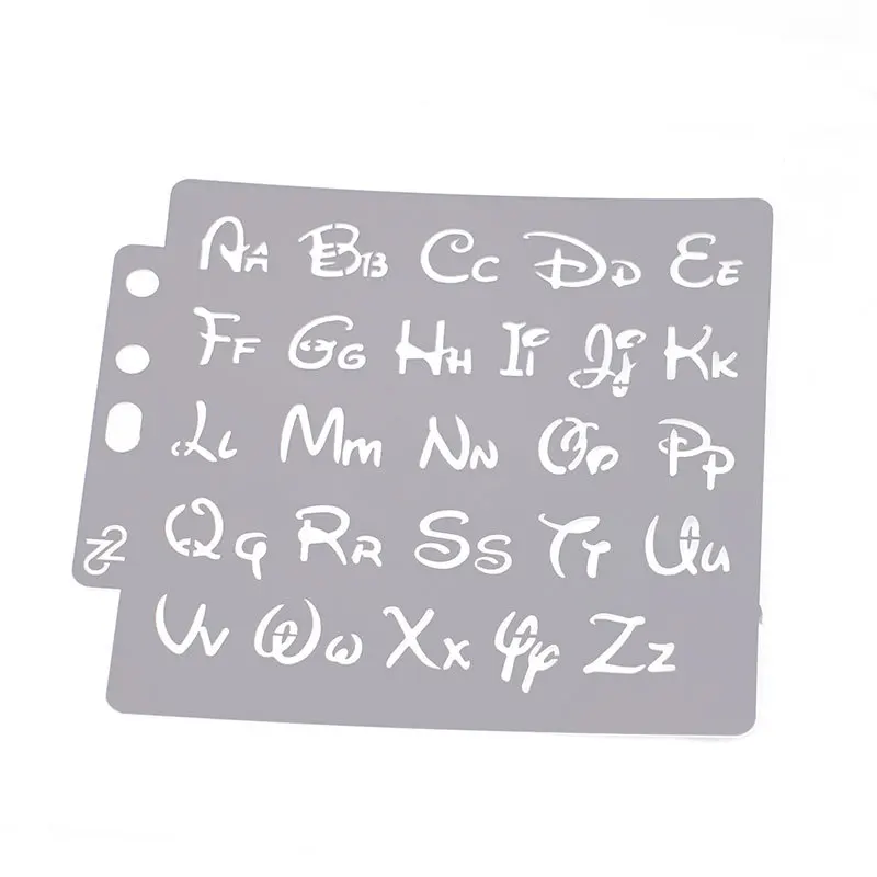 

2Pcs/lot 13cm Alphabet Letters DIY Layering Stencils Painting Scrapbook Coloring Embossing Album Decorative Paper Card Template