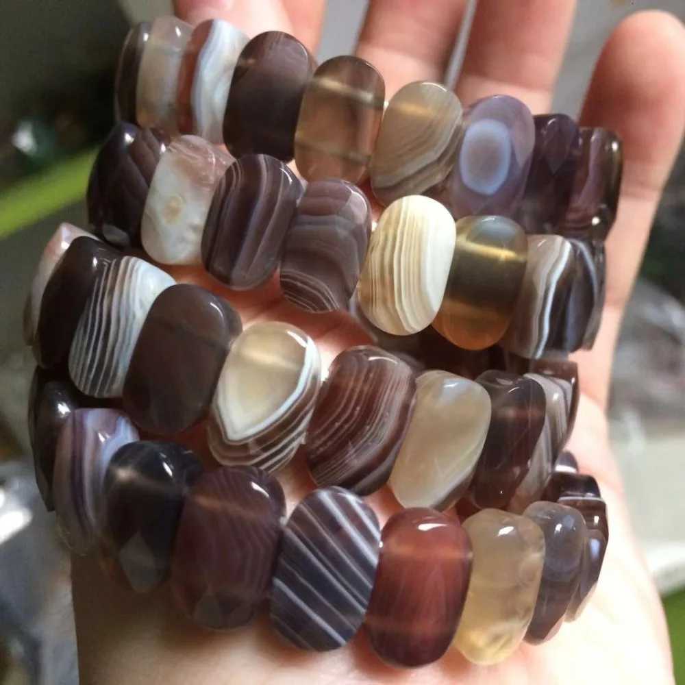 natural botswana agate/Sardonyx stone beads bracelet natural gemstone bangle jewelry for woman for gift wholesale