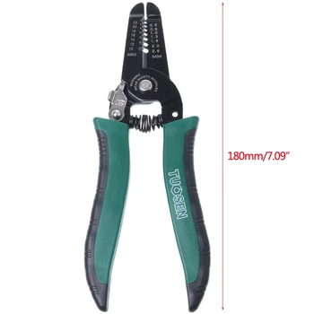 

7" Multifunction Cable Wire Stripper Stripping Cutter Cutting Plier Handle Tool