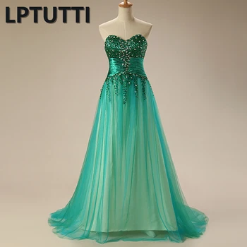 

LPTUTTI Crystal Beading New For Women Elegant Date Ceremony Party Prom Gown Formal Gala Events Luxury Long Evening Dresses