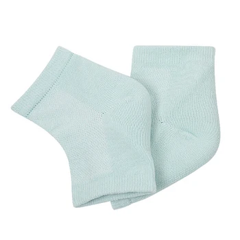 

1Pair Polyester Cotton Gel Heel Socks Moisture Cracked Heel Protection Sleeve Moisturizing Heel Pain Cushion Ankle Sock Unisex