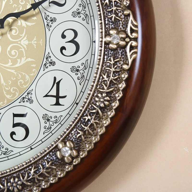 Meijswxj 35 см настенные часы Saat Reloj Relogio де parede Duvar Saati Horloge Murale Чистая медь твердой