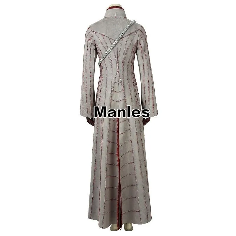 Winter Dragonstone Dress Cosplay Costume of Daenerys Targaryen - Game of Thrones Season 8 for Halloween and Carnival Party image 4