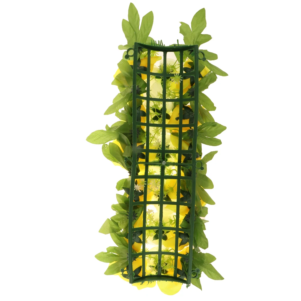 MagiDeal Artificial Silk Rose Flower Wall Panel Archway Main Road Pillar Wedding Funeral Venue Decor