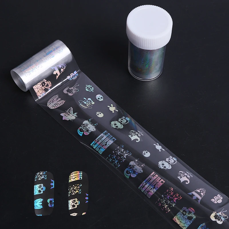 

Halloween 1 Bottle 4*100cm Starry Sky Nail Foils Multicolor DIY Manicure Nail Art Transfer Sticker Decoration Accessories