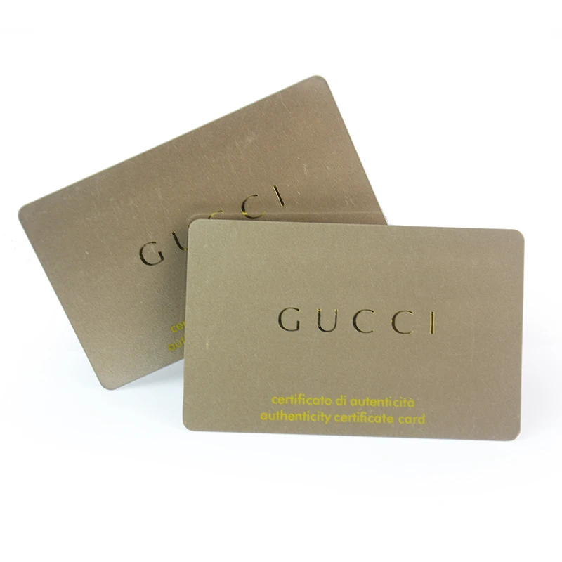 Factory direct sale printing metalic silver hot stamping plastic pvc vip card |