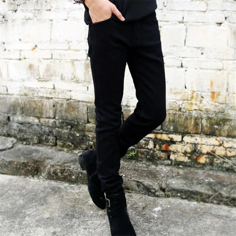 Autumn New men Jeans Black Classic Fashion Designer Denim Skinny Jeans men's casual Pants High Quality Slim Fit Trousers