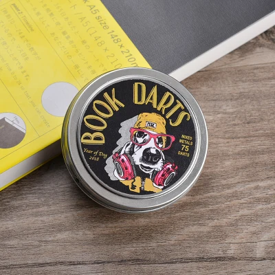 Высокое качество dogboxdesign Tins 75 шт./компл. Закладка книги, metel feel для чтения книжных маркеров 3 цвета металлические закладки - Цвет: 1