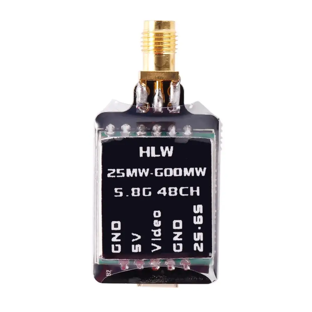 OCDAY 25 600mW 5 8G 48CH 2 S 6 видео аудио передатчик SMA Прямой разъем|Детали и аксессуары| |