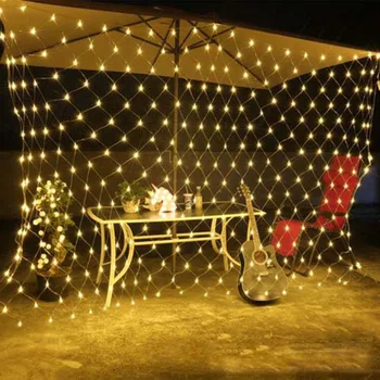 

204 LED String Light Multi Color Waterproof Fishing Net Mesh Holiday Decoration Light for Wedding Party Outdoor Lighting New