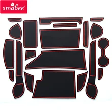 smabee Gate slot pad Ma For NISSAN NOTE E-POWER NISMO (E12/HE12/NE12) Non-slip Mats Interior Door Pad/Cup Mat red/white/black
