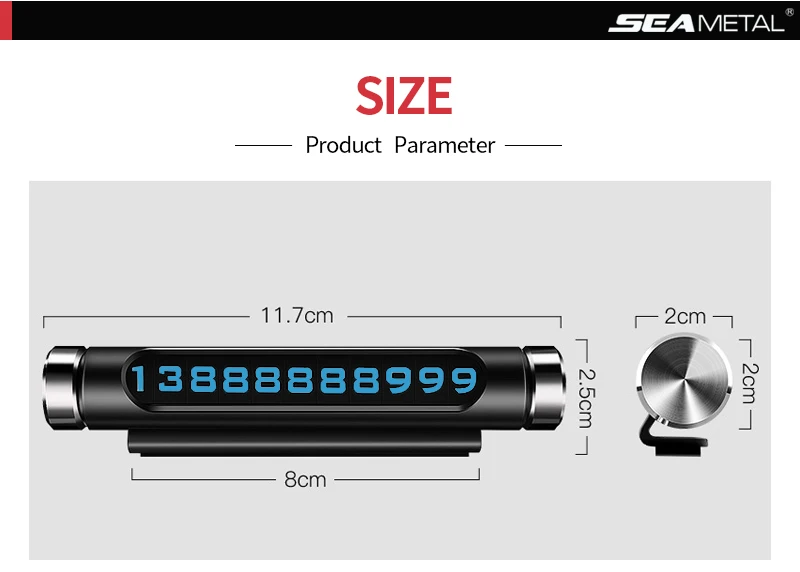 Автомобиль световой парковка номер плиты Стикеры Скрытая номер телефона 3D мобильный поворотный пластин автомобиль-Стайлинг Аксессуары для интерьера наклейки на авто для авто Car Styling