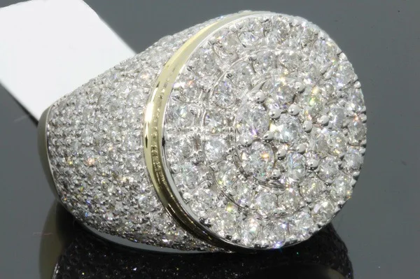 

Exaggerating Mens Ring Gold Filled Cubic Zircon Signet Ring for Men Wedding Band Jewelry Engagment Party Ring Gifts Top Quality