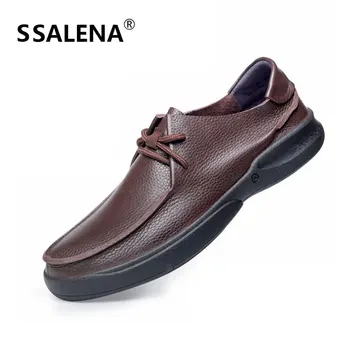 

Men Genuine Leather Casual Shoes Male Cowhide Fashion Shoes Comfortable Formal Business Flat Shoes Big Size Eu 37-46 AA12280