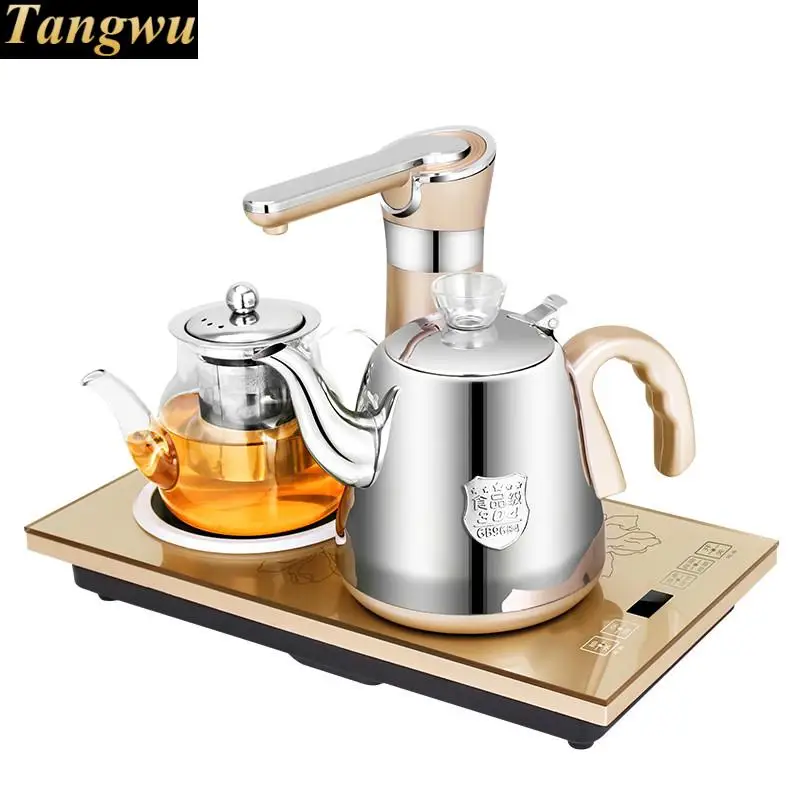 automatic kettle electric is used to make tea with water pumpin