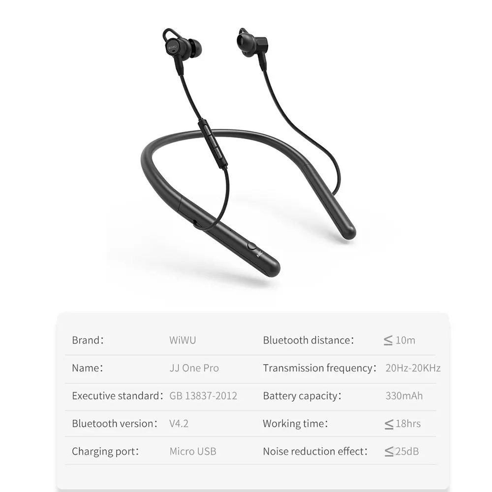 WiWU Wireless Earphones with Active Noise