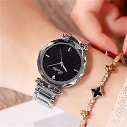 Новинка 2019 года отличное качество для женщин часы Роскошные модные кристалл браслет часы женские звездное небо платье часы дамы красочные