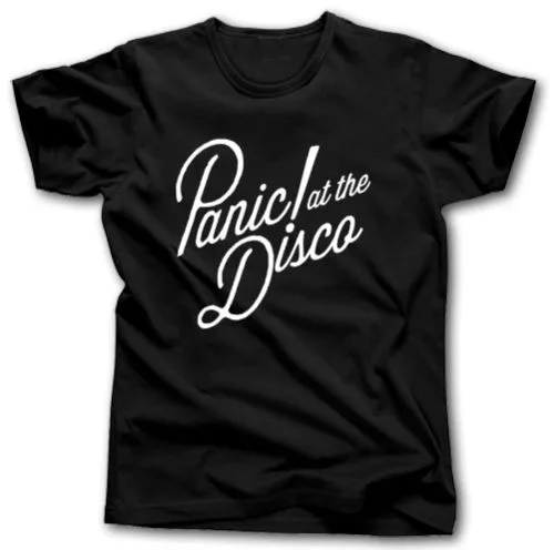 

2019 new arrival PANIC! AT THE DISCO T shirt men O-Neck funny hipster music tee 100% cotton comfortable tops size S-3XL