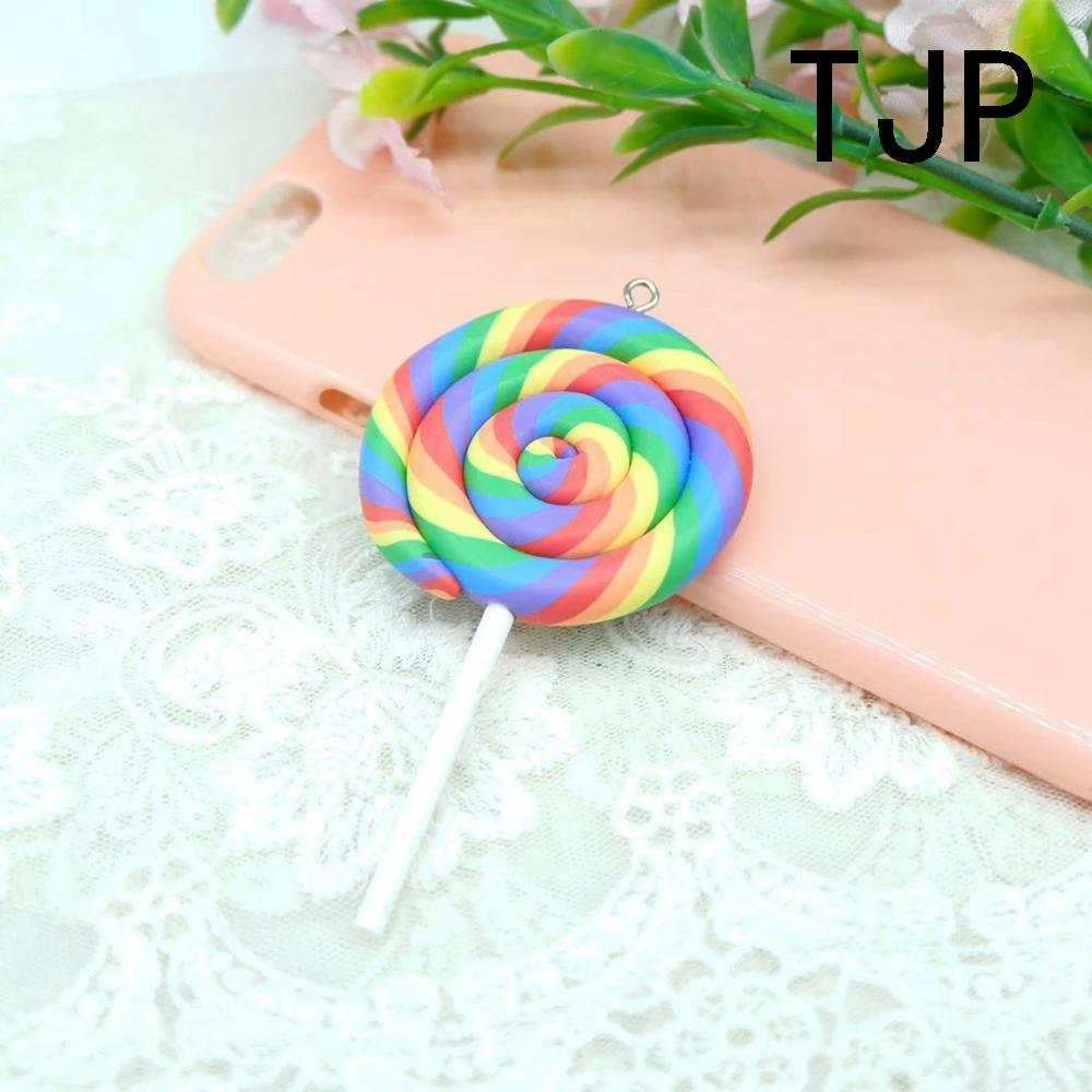 Каваи большой леденец Подвески для DIY украшения Браслеты ожерелье серьги брелок