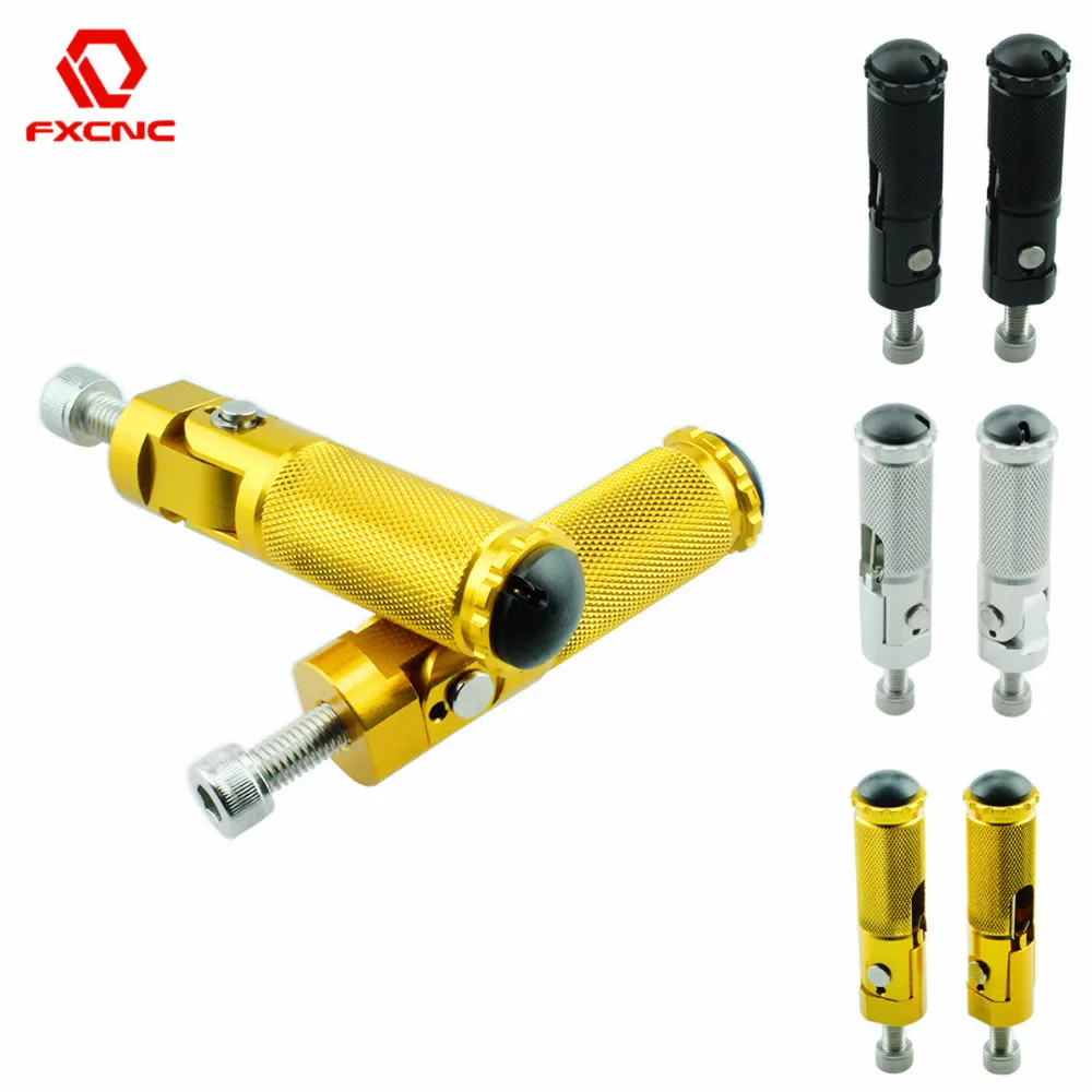 thumbnail image 2 of M8 Foldable Foot Pegs CNC Aluminum Anti-skid 2-Pack M8 Motorcycle Foot Pegs - 90 Degree Foldable Aluminum Pedals For Dirt Bikes & E-Bikes CNC Aluminum Anti-skid Pedals 2 of 14