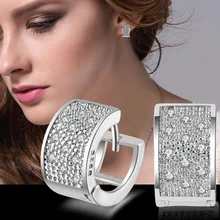 Sterling-silver-jewelry pendientes mujer earrings 925 brincos plata earing stud orecchini oorbellen ladies jewellery crystal 10