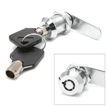 

OOTDTY Drawer Tubular Cam Lock For Door Mailbox Cabinet Cupboard w/2 Keys 16-30mm