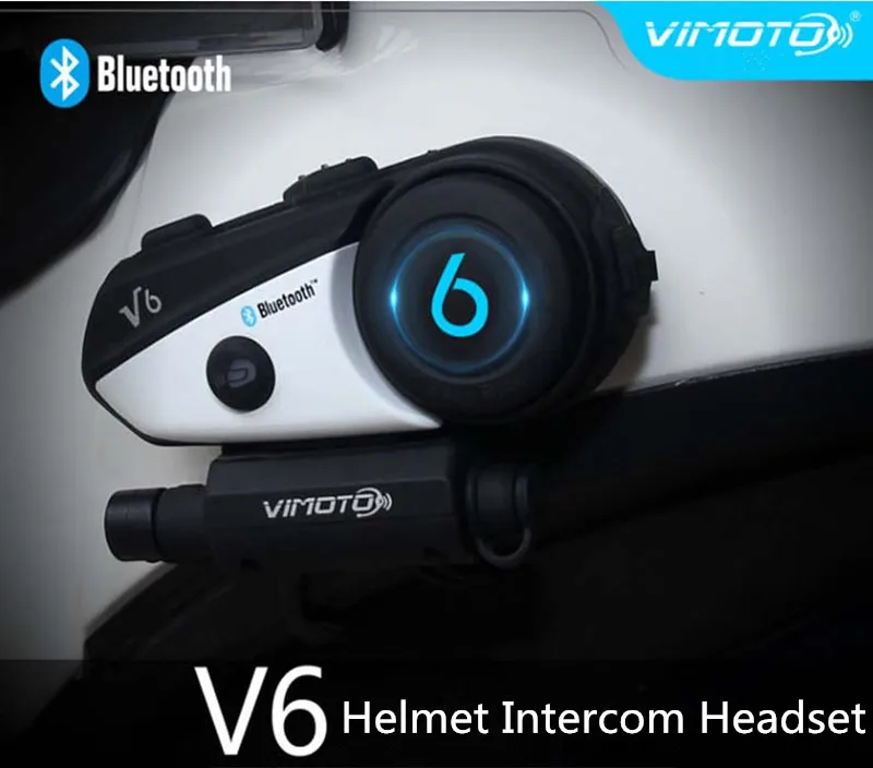 

New Arrival Easy Rider Vimoto Brand V6 Multi-functional Motorbike BT Interphone Motorcycle Helmet Bluetooth Intercom Headset