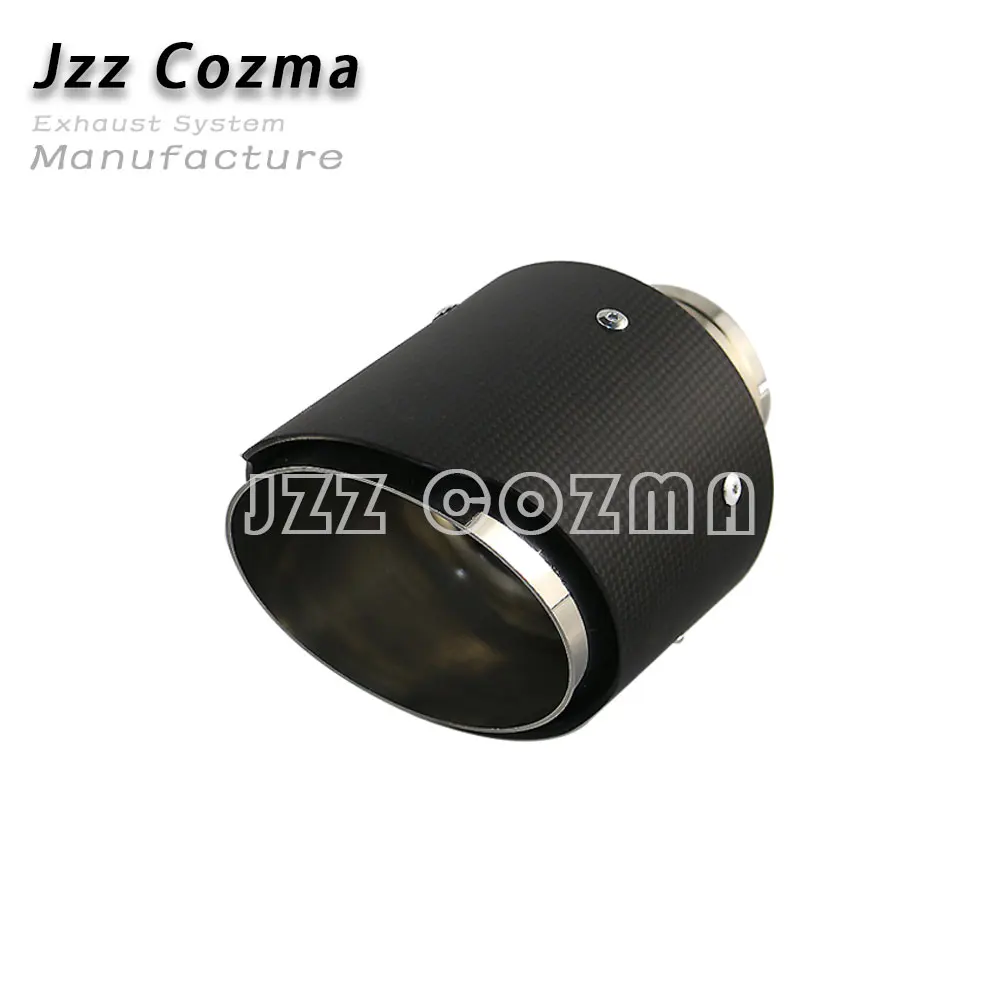 Jzz Cozma 2,2" впускная выхлопная труба для 3,5"/" /4,5" выход из углеродного волокна akrapovic выхлопная труба с выхлопными наконечниками зажим