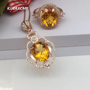 

KJJEAXCMY Fine jewelry, Multicolored jewelry 925 silver embroidered suit bride female accessories 2 sets of custom processing