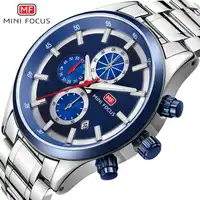 MINIFOCUS Luxury Brand Men Watches Stainless Steel Sport Watch Men Waterproof Analog Quartz Men's Wristwatches Relogio Masculino
