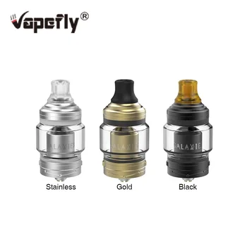 

Original Vapefly Galaxies MTL RTA Tank 3ml Atomizer w/ 5ml Bubble Glass Tube Easy Single Coil Building Top Fill Vs Zeus RTA