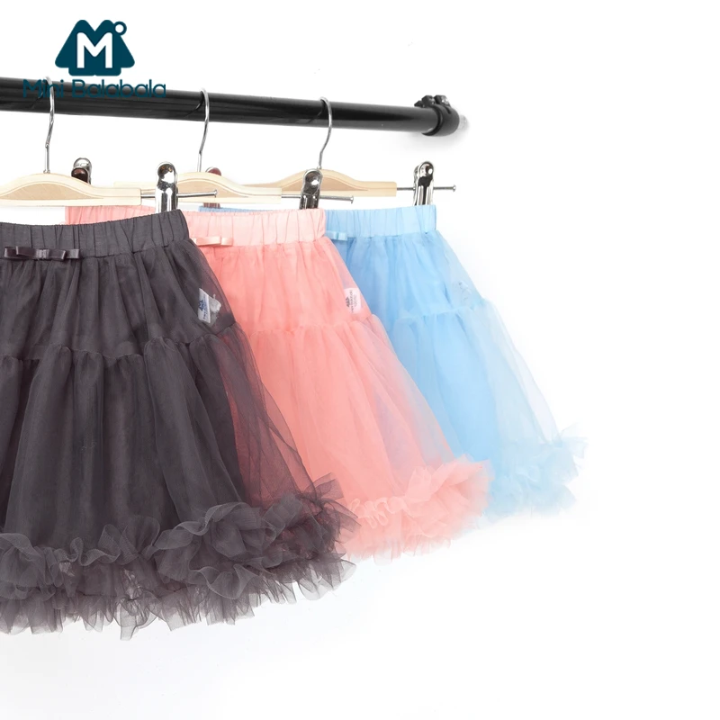 

MiniBalabala Toddler Girl Tulle Skirt 100% Cotton Lined Kid Tutu Skirt Ballerina Pettiskirt Fluffy Ballet Skirt for Party Dance