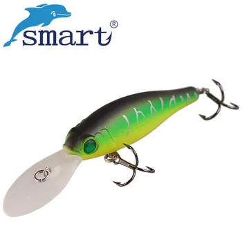 

Smart Minnow Fishing Lure 60mm/6.9g 3D Eyes Swimbait Floating VMC Hook Hard Fishing Wobblers Iscas Artificiais Para Pesca Lures