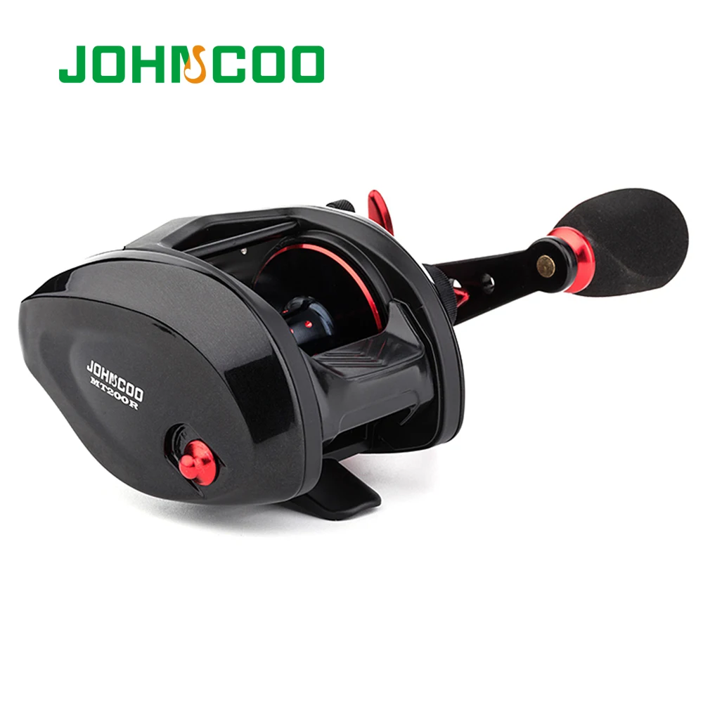JOHNCOO Bait Casting Reel Big Game 13kg Max Drag Sea Fishing jig Reel 11+1 BB 7.1:1 Aluminium Alloy Body Jigging Fishing Reel