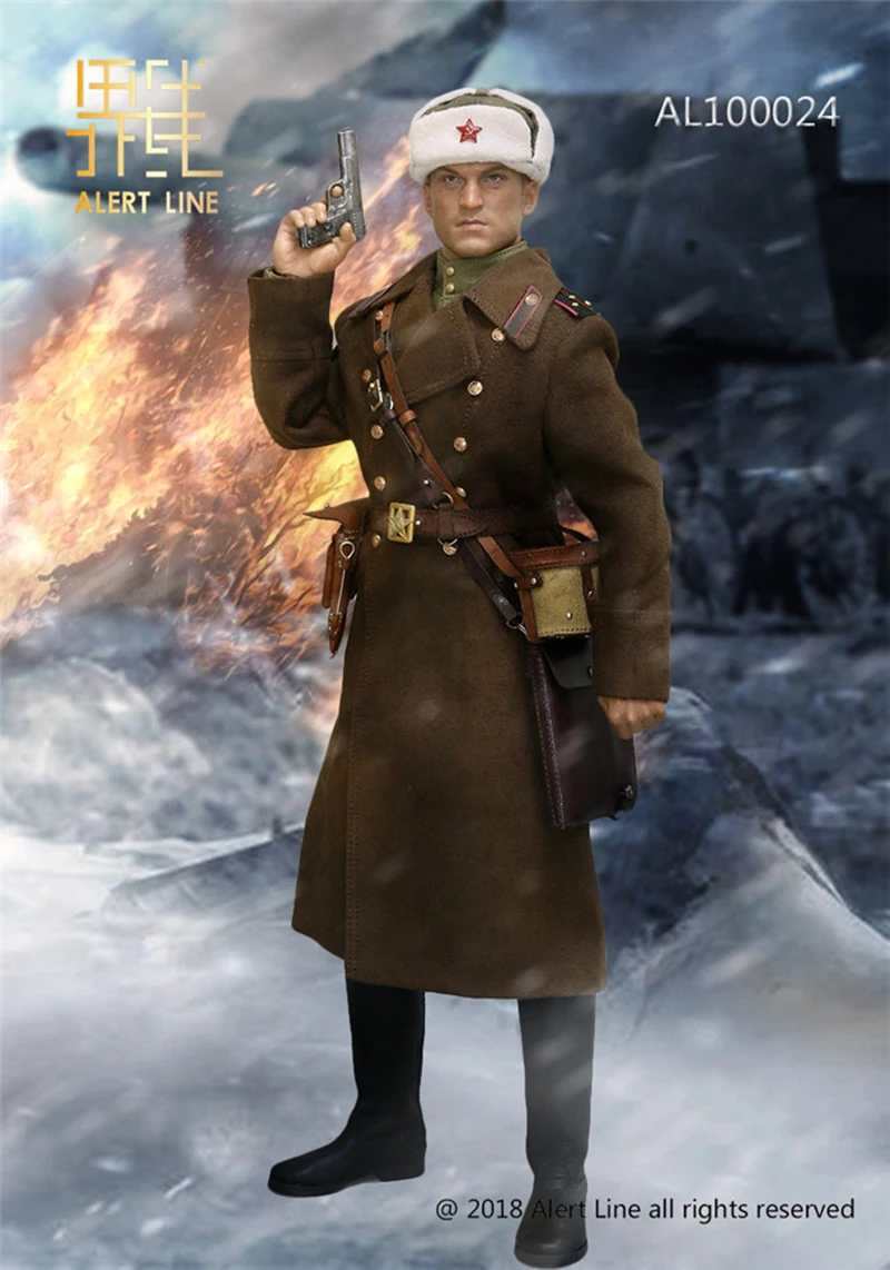 

Alert Line 1/6 WW2 1944 Red Army Infantry Senior Lieutenant Officer Set AL100024 for man body cloghing set and acc