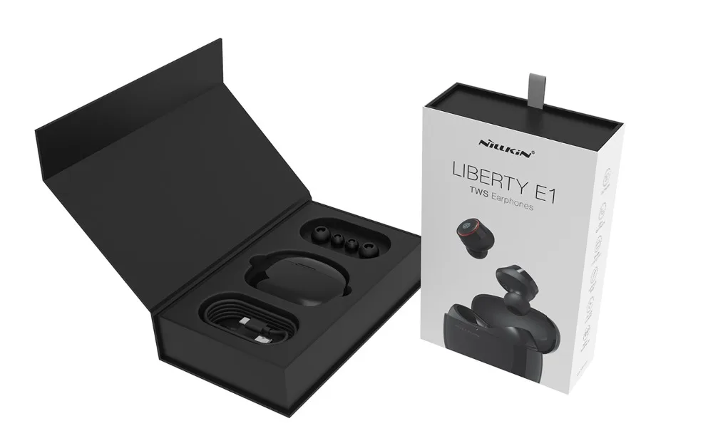 Fone de Ouvido Fone de Ouvido sem Fio Fones de Ouvido Mah à Prova Nillkin Liberdade Água Esporte Estéreo Bluetooth 5.0 sem Fio Chamada Handsfree Ergonômicos Tws 1500 d' 17 Cheap Cabos flexíveis de celular