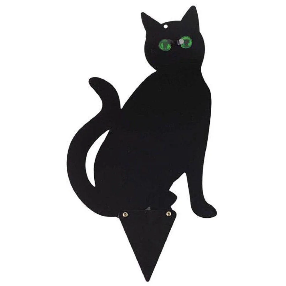 3pec черный металл Отпугиватель кошек черная кошка