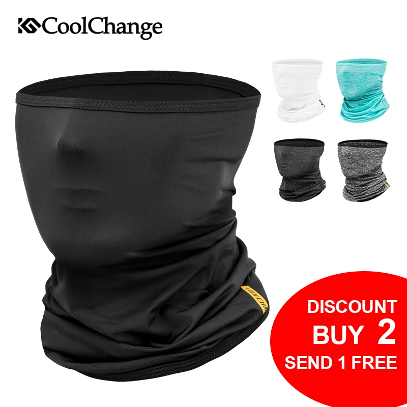 

CoolChange Cycling Face Mask Outdoor Sports Bicycle Bandana MTB Ride Running Training Mask Bike Mask Headband For Men Women