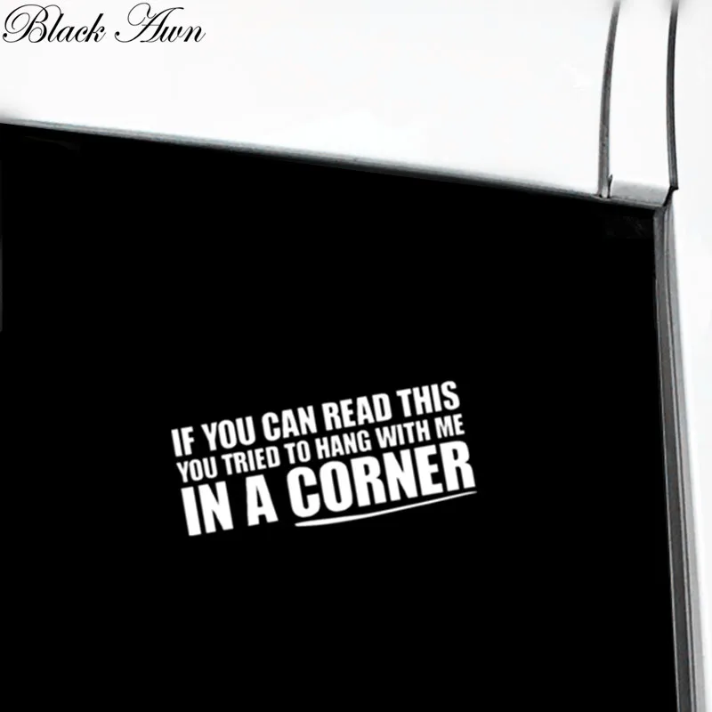 

If you can read this you tried to hang with me in a corner - Funny Sticker Decal D130