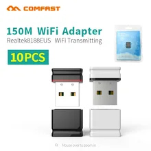 10pcs Retail pack Mini USB Wifi Adapter 150Mbps WiFi Antenna 802.11b/g/n Wi-fi Dongle Wireless Network Card PC USB Wifi Receiver